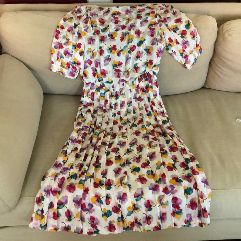 Vintage Adrianna Papell silk dress size 6